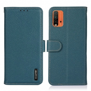 Flip Cover Xiaomi Redmi 9T Khazneh Litchi Læder