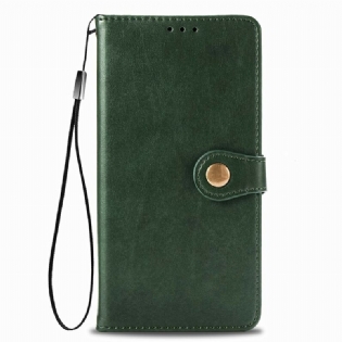 Flip Cover Xiaomi Redmi 9T Kunstlæder Og Vintage Lås
