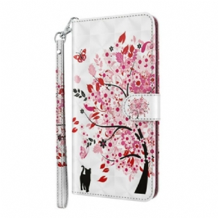 Flip Cover Xiaomi Redmi 9T Lyserødt Træ