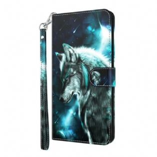 Flip Cover Xiaomi Redmi 9T Majestætisk Ulv