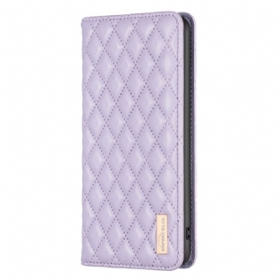 Cover Vivo Y35 Flip Cover Quiltet Binfen Farve