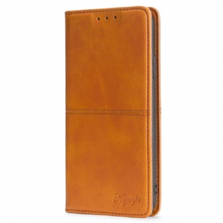 Cover Vivo Y35 Flip Cover Retro Lædereffekt