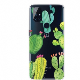 Cover OnePlus Nord N10 Akvarel Kaktusser