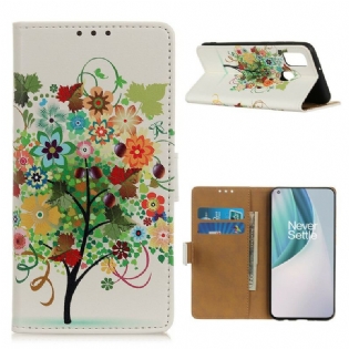 Flip Cover OnePlus Nord N10 Blomstrende Træ
