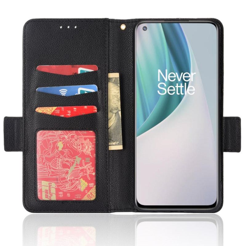 Flip Cover OnePlus Nord N10 Læder Cover Flap Dobbelt Nye Farver