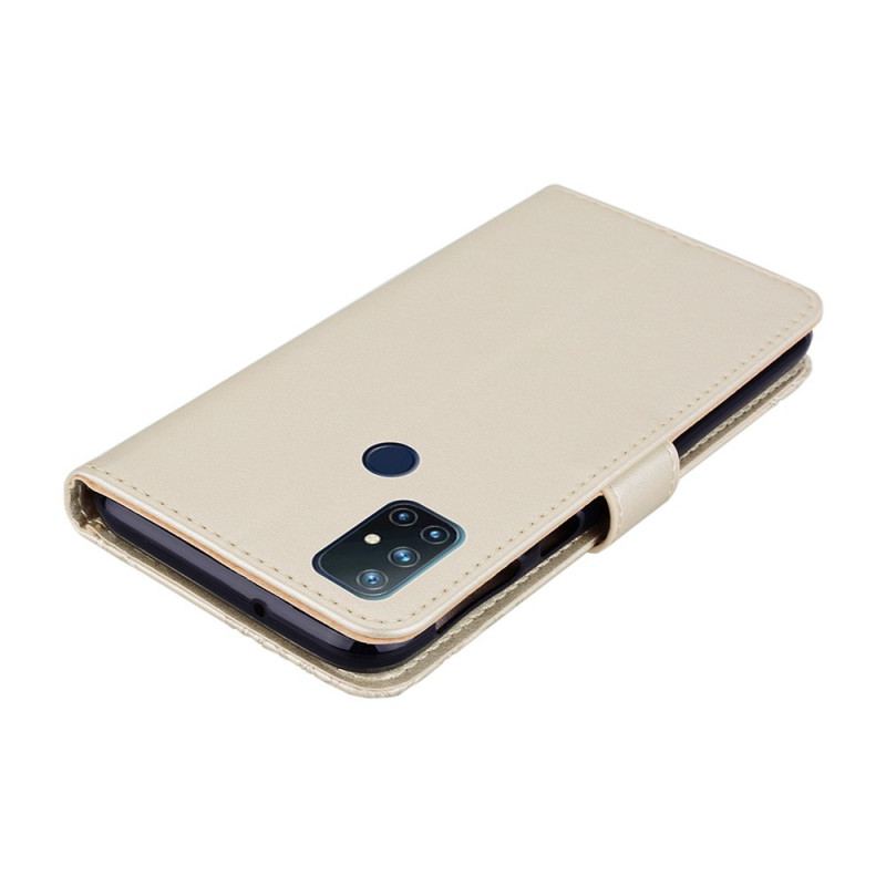 Læder Cover OnePlus Nord N10 Ugle Mandala Og Charm