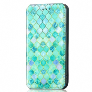 Cover Google Pixel 6A Flip Cover Caseneo Rfid Design