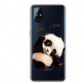 Cover OnePlus Nord N100 Sømløs Panda Giv Me Five