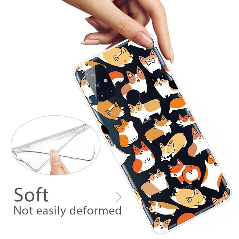 Cover OnePlus Nord N100 Sømløse Flere Hunde