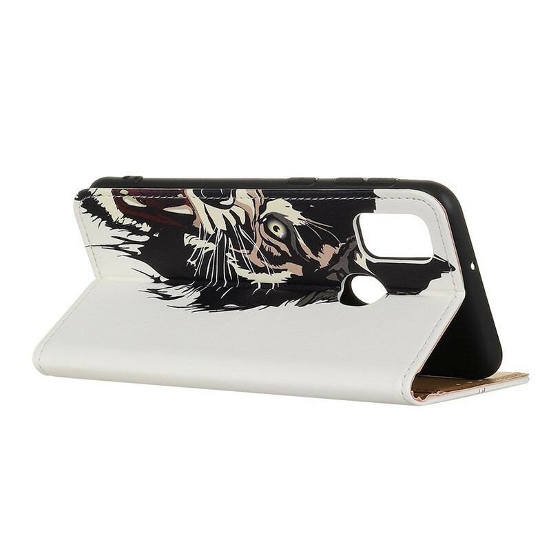 Flip Cover OnePlus Nord N100 Hård Tiger
