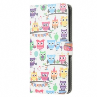Flip Cover OnePlus Nord N100 Sovende Ugle