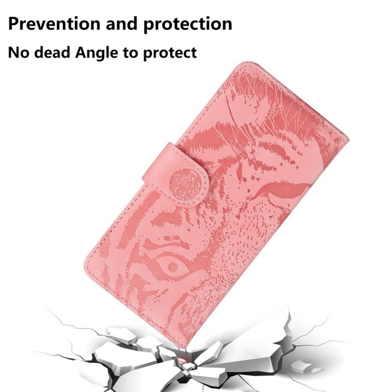 Flip Cover OnePlus Nord N100 Tiger Ansigtsprint