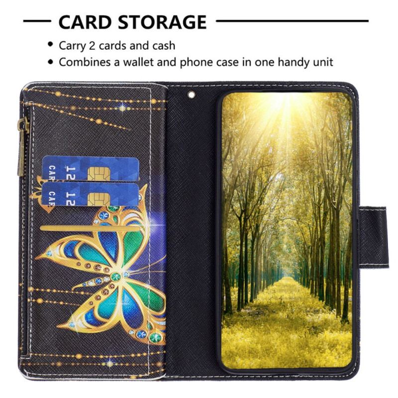 Flip Cover Xiaomi Redmi Note 13 Pro Plus 5g Rhinestone Sommerfugle Tegnebog