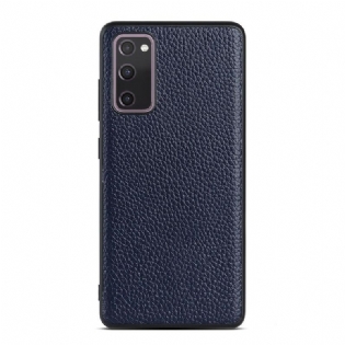 Cover Samsung Galaxy S20 FE Ægte Litchi Læder
