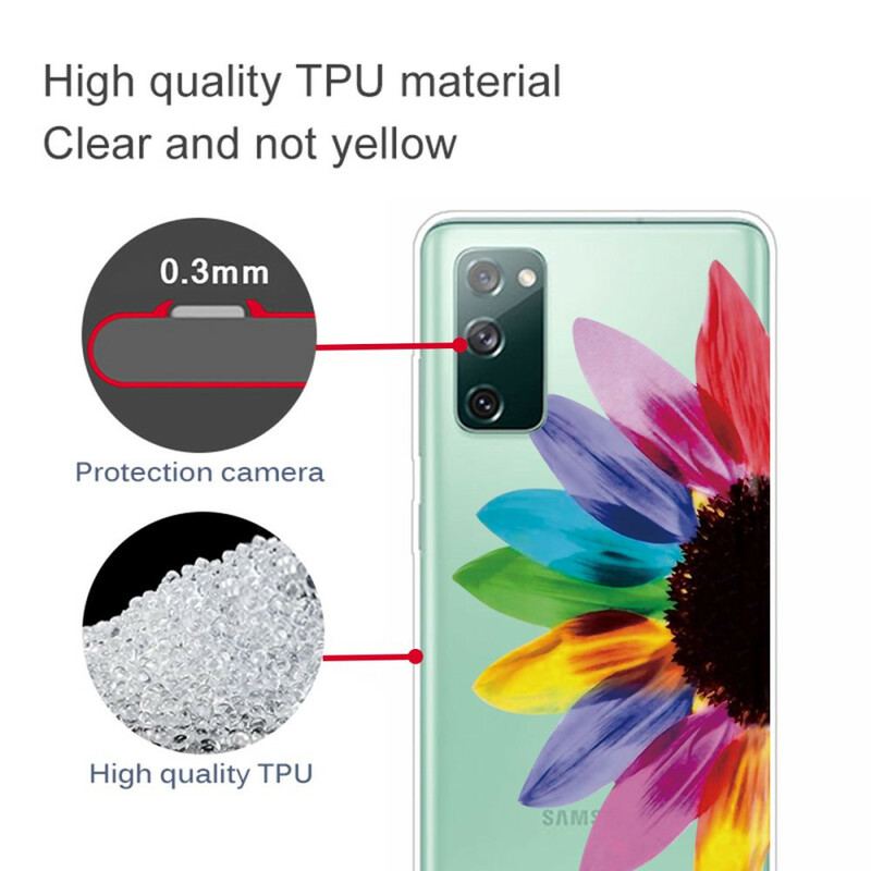 Cover Samsung Galaxy S20 FE Farverig Blomst