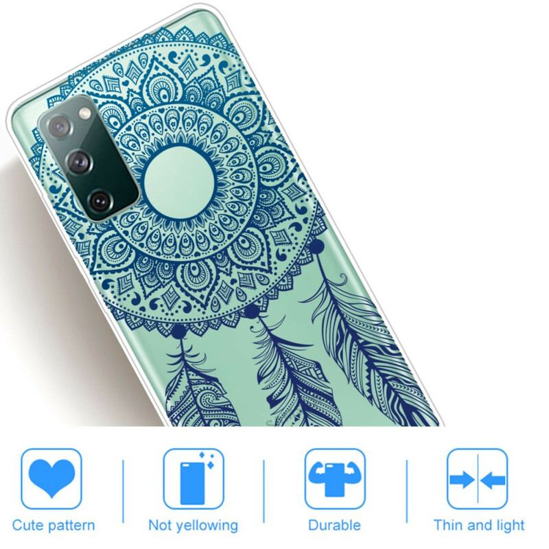 Cover Samsung Galaxy S20 FE Mandala Med Enkelt Blomst