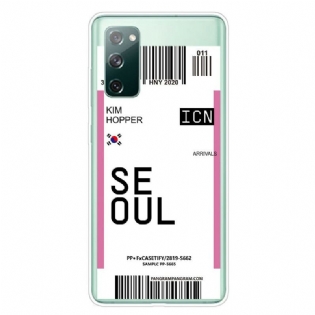 Cover Samsung Galaxy S20 FE Seoul Boardingkort