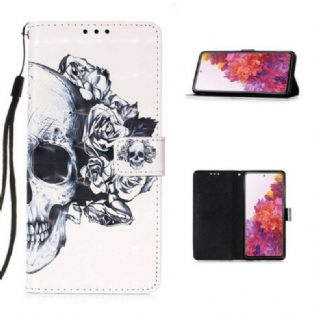 Flip Cover Samsung Galaxy S20 FE Blomstrende Kranie