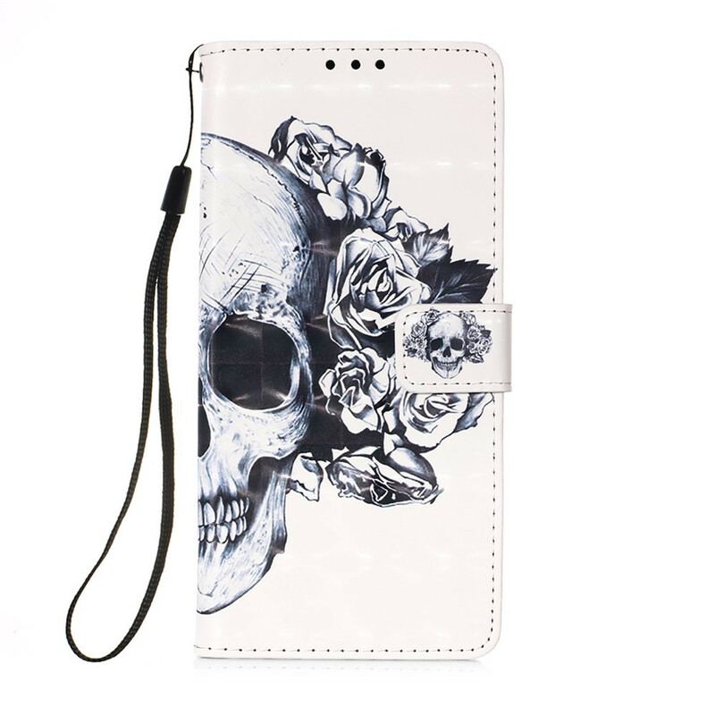 Flip Cover Samsung Galaxy S20 FE Blomstrende Kranie