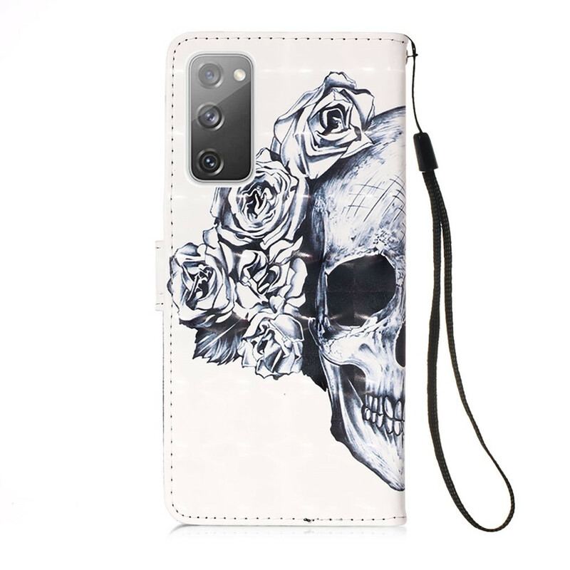 Flip Cover Samsung Galaxy S20 FE Blomstrende Kranie