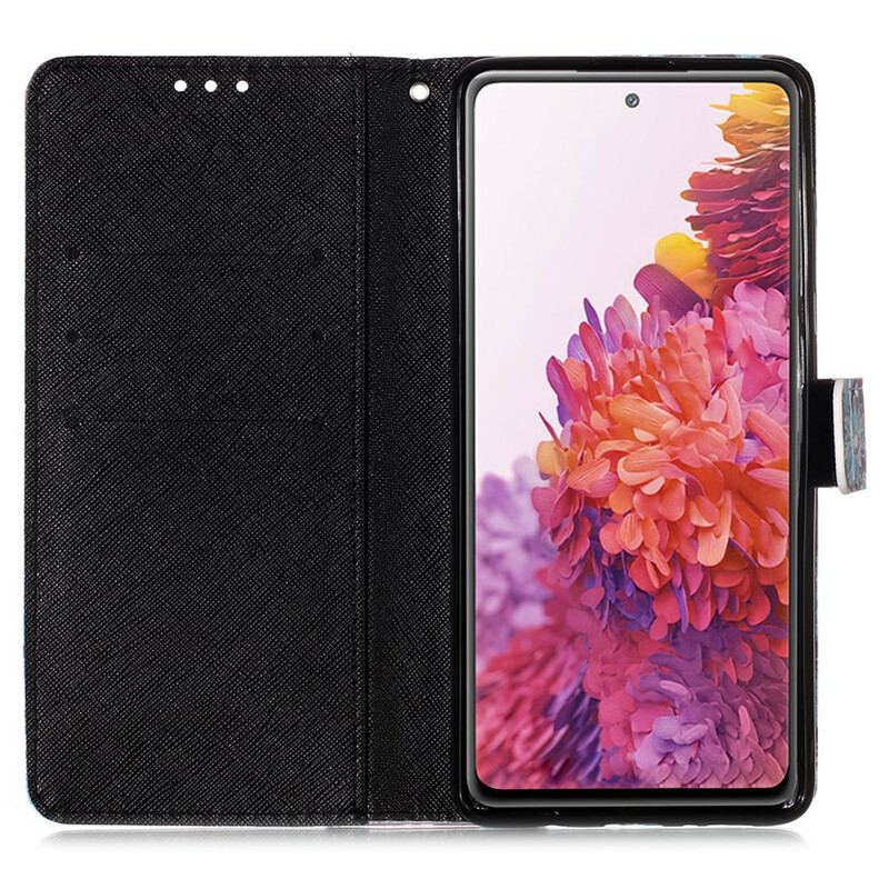 Flip Cover Samsung Galaxy S20 FE Blomstrende Kranie