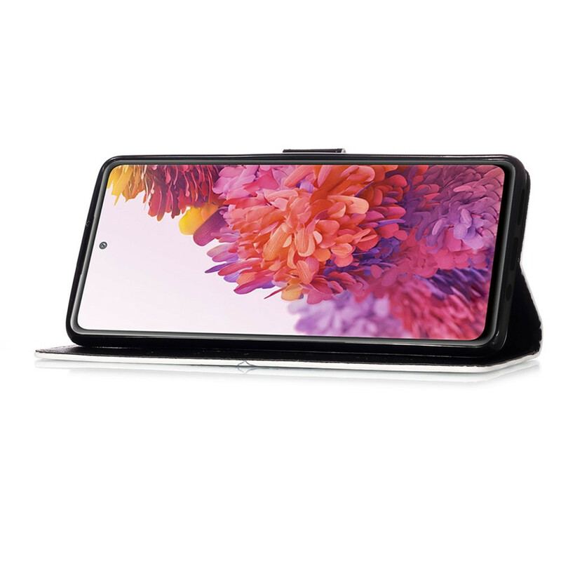Flip Cover Samsung Galaxy S20 FE Blomstrende Kranie
