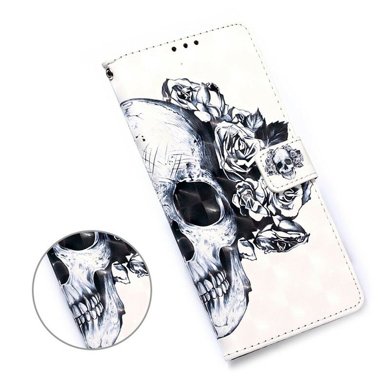 Flip Cover Samsung Galaxy S20 FE Blomstrende Kranie