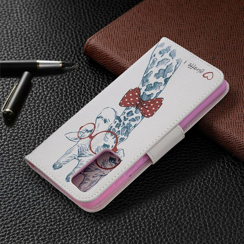 Flip Cover Samsung Galaxy S20 FE Brainy Giraf