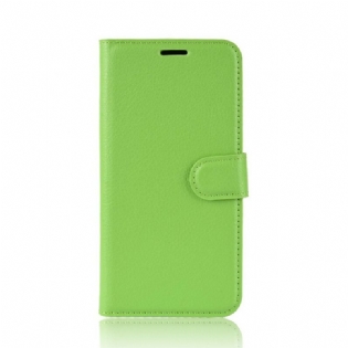 Flip Cover Samsung Galaxy S20 FE Klassisk Litchi Imiteret Læder