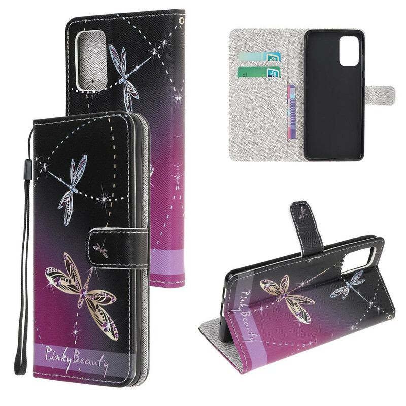 Flip Cover Samsung Galaxy S20 FE Med Snor Strappy Guldsmede