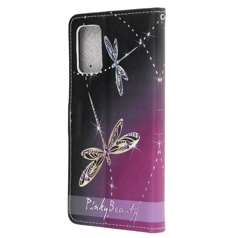 Flip Cover Samsung Galaxy S20 FE Med Snor Strappy Guldsmede