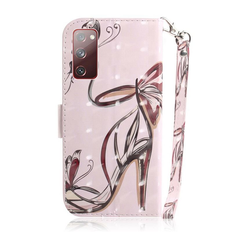 Flip Cover Samsung Galaxy S20 FE Med Snor Strappy Pumpe