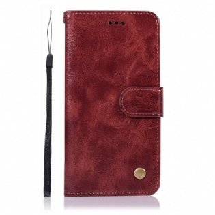 Flip Cover Samsung Galaxy S20 FE Med Snor Strappy Vintage Lædereffekt