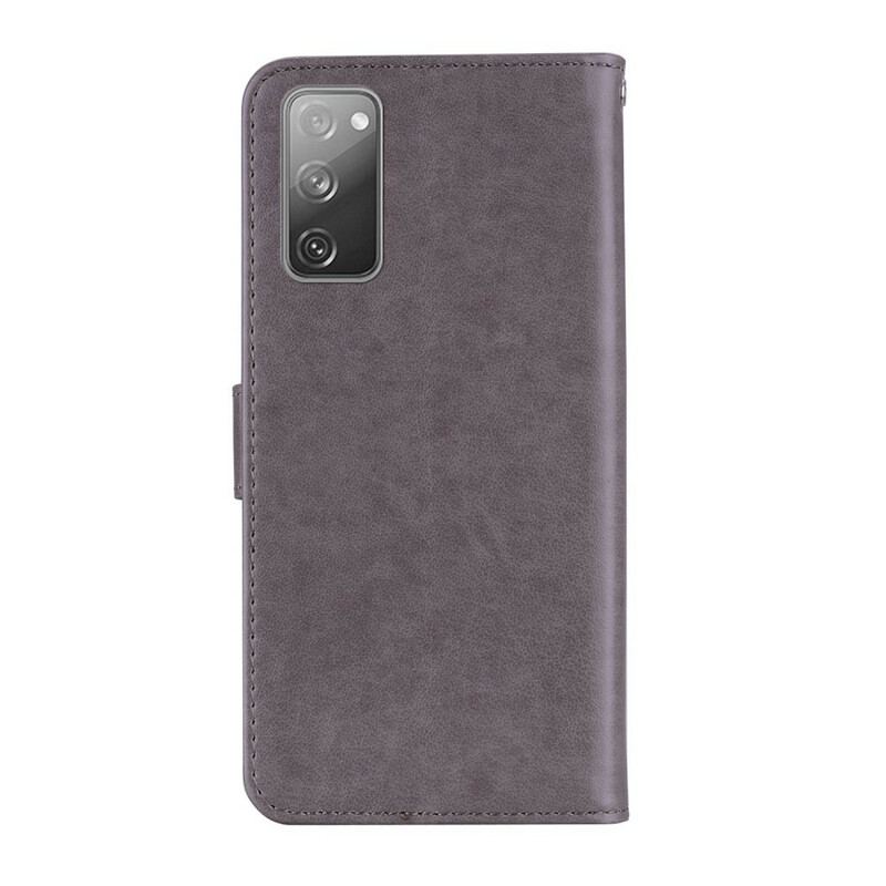 Flip Cover Samsung Galaxy S20 FE Ugle Mandala Og Charm