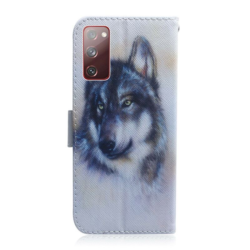 Læder Cover Samsung Galaxy S20 FE Hundeligt Udseende