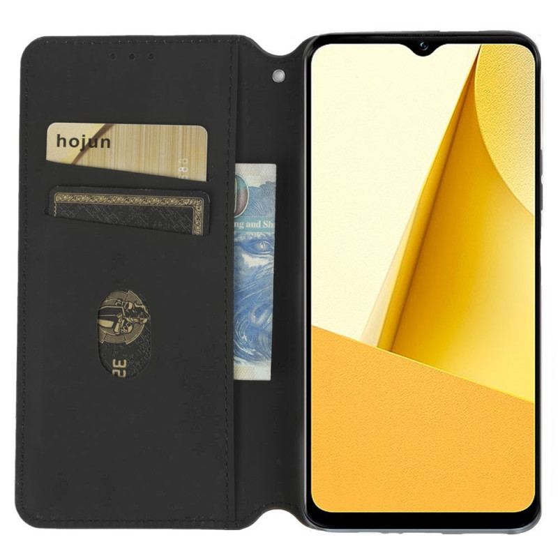 Cover Vivo Y16 Flip Cover 3d Tekstur