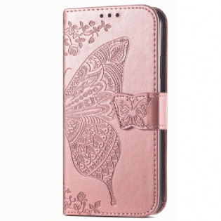 Flip Cover Vivo Y16 Barok Sommerfugl