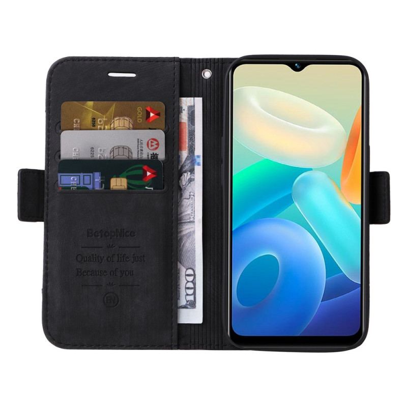 Flip Cover Vivo Y16 Betopnice Forreste Kortholder