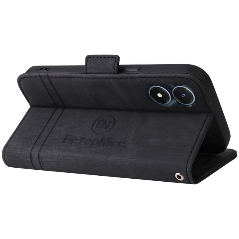 Flip Cover Vivo Y16 Betopnice Forreste Kortholder