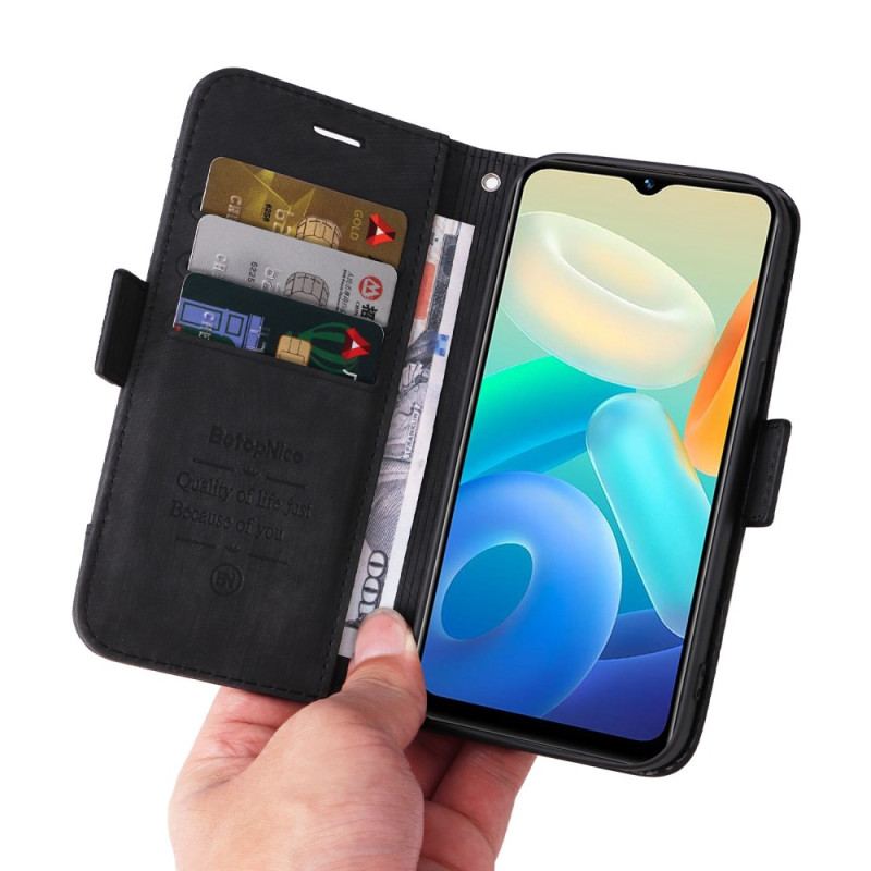 Flip Cover Vivo Y16 Betopnice Forreste Kortholder