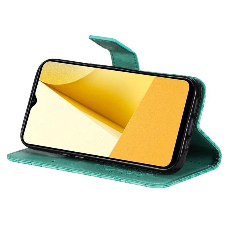 Flip Cover Vivo Y16 Mandala Sun Med Snor
