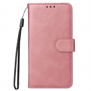 Flip Cover Vivo Y16 Med Snor Almindelig Med Rem