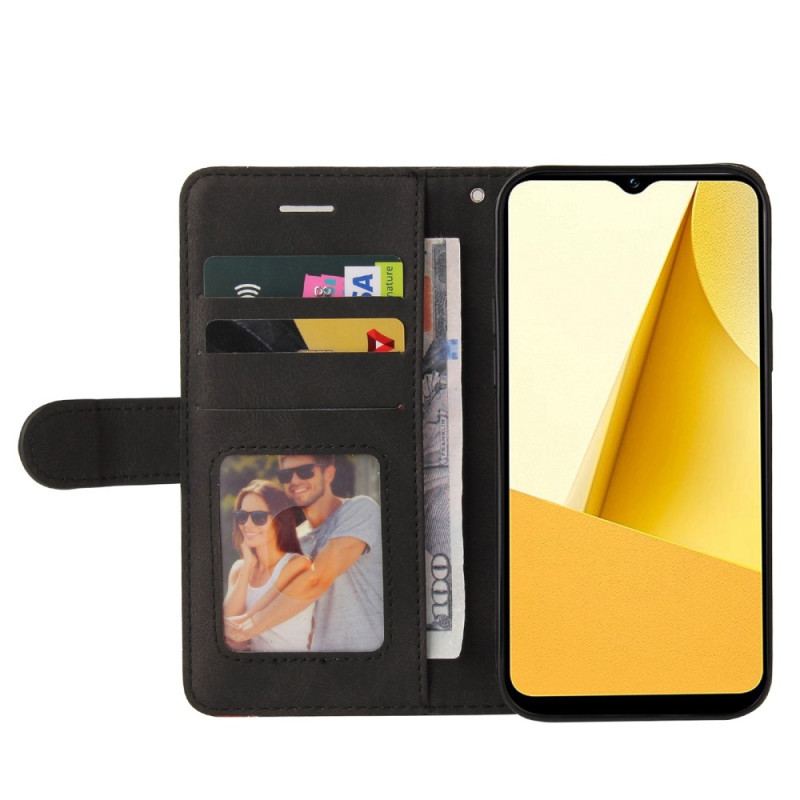 Flip Cover Vivo Y16 Med Snor Tofarvet Rem