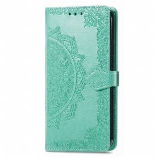 Læder Cover Vivo Y16 Barok-mandala
