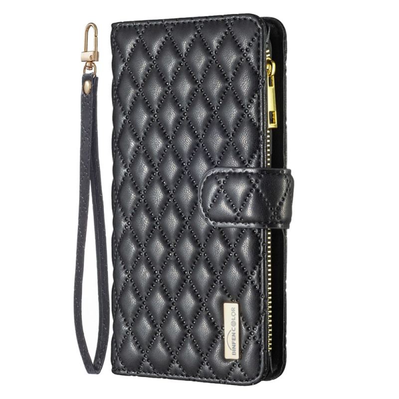 Flip Cover Oppo Find X5 Pro Binfen Farvestil Quiltet