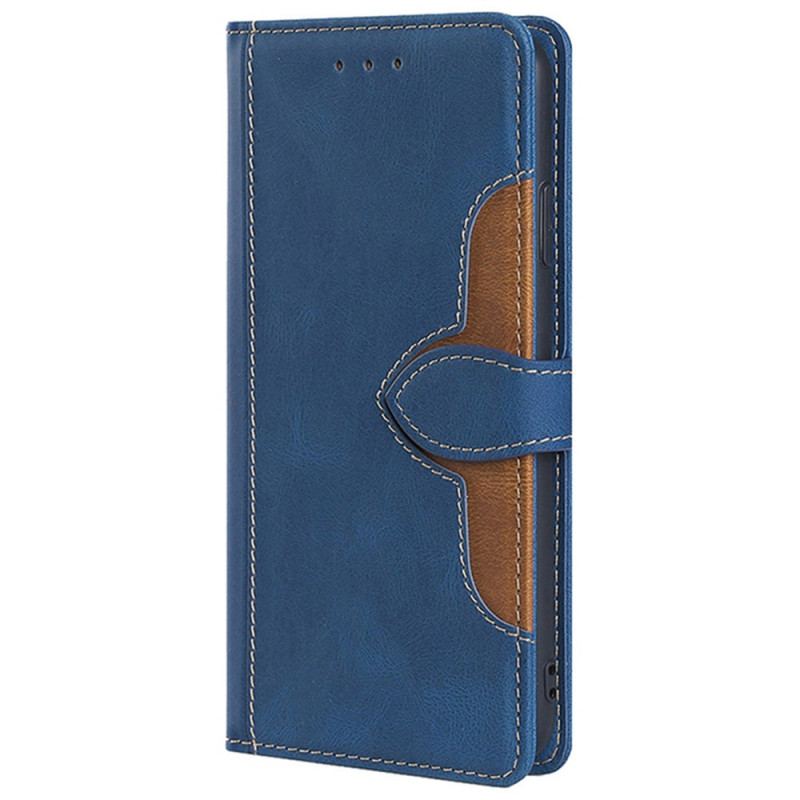 Flip Cover Oppo Find X5 Pro Imiteret Læder Bicolor Stilfuld