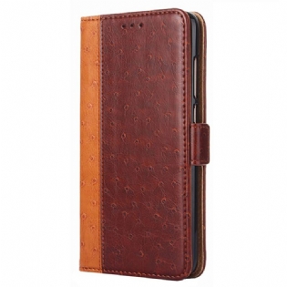 Flip Cover Oppo Find X5 Pro Tofarvet Struds Hudtekstur