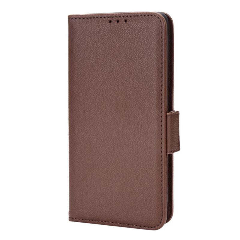 Flip Cover Oppo Find X5 Pro Traditionel Litchi-læderstil