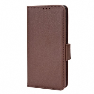 Flip Cover Oppo Find X5 Pro Traditionel Litchi-læderstil