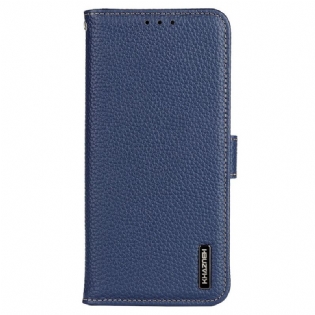 Flip Cover Samsung Galaxy A03 Ægte Litchi Læder Khazneh Rfid